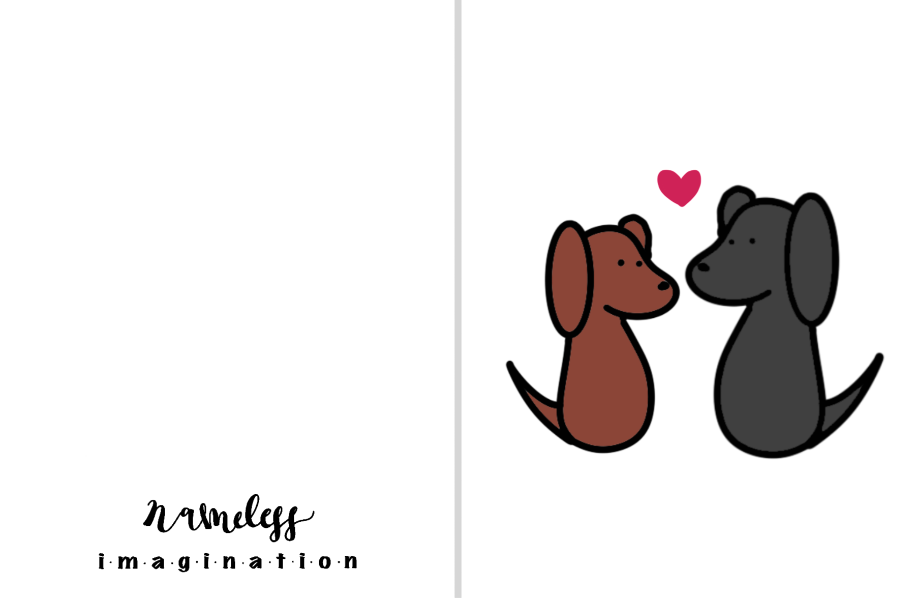 Two Puppies Card