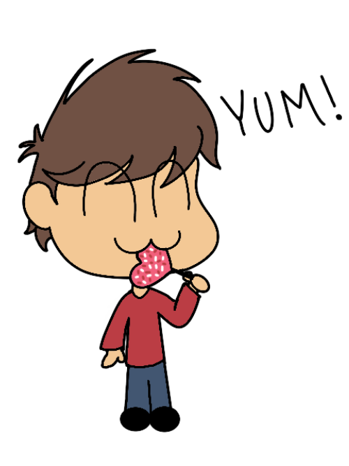 Boy Eating a Sweet Treat